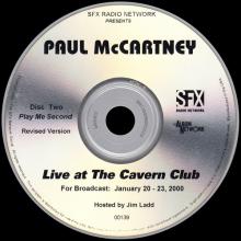 2000 01 20 - 23 PAUL McCARTNEY RADIO SHOW - THE SFX RADIO NETWORK - RECORDED LIVE AT THE CAVERN CLUB - pic 4