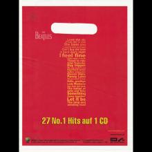 2000 11 27 THE BEATLES 1 - PROMOTIONAL PLASTIC CARRIER BAG - GERMANY - pic 1
