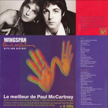 2001 05 07 Paul McCartney - Wingspan - Press Info France CD - pic 1