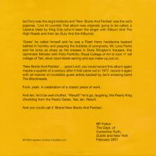 2001 09 30 IAN DURY - BRAND NEW BOOTS AND PANTIES - I' M PARTIAL TO YOUR ABRACADABRA - NEWBOOTS 2LP - 5 01948 228073 -UK - pic 7