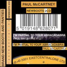 2001 09 30 UK Brand New Boots And Panties - I'm Partial To Youir Abracadabra ⁄ NEWBOOTS 2CD - 5 019148 62 8071 - pic 1