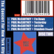 2001 11 27 UK/ GER The Concert For  New York City - I'm Down-Yesterday-Let It Be-Freedom ⁄ COL 505445 2  - pic 7