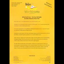 2004 09 06 YELLOW SUBMARINE PICTURE BOOK - WALKER BOOKS - SUBAFILMS LTD. - PRESS KIT - UK - pic 6