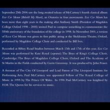 2006 11 03 Ecce Cor Meum - Behold My Heart -Royal Albert Hall -Programme Première  - pic 11