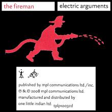 2008 11 24 PAUL McCARTNEY AND YOUTH - THE FIREMAN - ELECTRIC ARGUMENTS -TPLP 1003 CD - UK  - pic 1