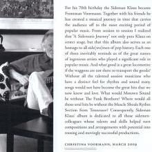2009 07 07 UK/GER Klaus Voormann-A Sideman's Journey - I'm In Love Again ⁄ 2706805 ⁄ 0 602527 068053 - pic 8