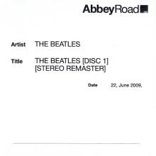 2009 06 22 - THE BEATLES - B3 - WHITE ALBUM - SEREO REMASTERED - 1 DOUBLE CDR AND 3X CDR  - pic 1