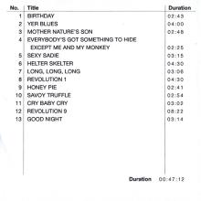 2009 06 22 - THE BEATLES - B3 - WHITE ALBUM - SEREO REMASTERED - 1 DOUBLE CDR AND 3X CDR  - pic 1