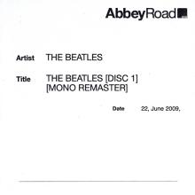 2009 06 22 - THE BEATLES - MONO REMASTER - J-K-L-M - 4X CDR - PART 3 - 1 DOUBLE ALBUM AND 2 ALBUMS - pic 1
