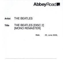 2009 06 22 - THE BEATLES - MONO REMASTER - J-K-L-M - 4X CDR - PART 3 - 1 DOUBLE ALBUM AND 2 ALBUMS - pic 1