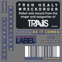 2010 10 04 UK⁄EU Fran Healy-Wreckorder - As It Comes ⁄ WLCD001 ⁄ 5051808510128  - pic 4