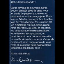 2011 PAUL McCARTNEY ON THE RUN - FRENCH TOUR CONCERT PROGRAMME - pic 1