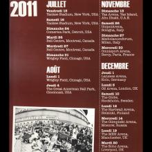 2011 PAUL McCARTNEY ON THE RUN - FRENCH TOUR CONCERT PROGRAMME - pic 1