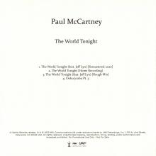 UK 2020 07 31 PAUL McCARTNEY - FLAMING PIE - DELUXE EDITION - EP B - THE WORLD TONIGHT - 1997 07 07 - PROMO - CDR - pic 1