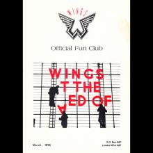 1976 03 00 WINGS FUN CLUB - CLUB SANDWICH - NEWSLETTER - MARCH - pic 1