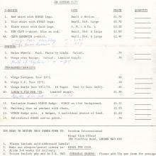 1977 03 18 WINGS FUN CLUB - CLUB SANDWICH - MAILING ENVELOPE AND CLUB OFFERS ORDER FORM - pic 3