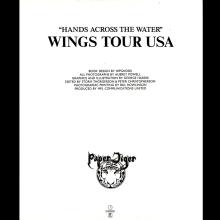 1978 00 00 WINGS FUN CLUB - CLUB SANDWICH - BOOK - HANDS ACROSS THE WATER - WINGS TOUR USA - pic 3