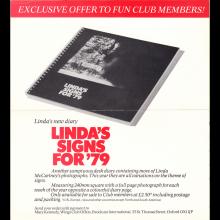 1978 07 10 WINGS FUN CLUB - CLUB SANDWICH - CLUB OFFERS ORDER FORM - pic 2
