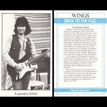 1979 06 08  WINGS FUN CLUB - CLUB SANDWICH - BACK TO THE EGG -CIGARET CARDS  - pic 5