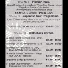 1980 12 00 WINGS FUN CLUB - CLUB SANDWICH - ORDER FORM  - pic 5