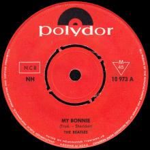 SW042 / MY BONNIE / CRY FOR A SHADOW / POLYDOR NH 10 973 - pic 1