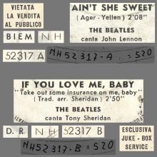 1964 04 00 - 1964 06 17 - NH 52 317 - AIN'T SHE SWEET ⁄ IF YOU LOVE ME, BABY - B1 - pic 2