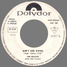 1964 04 00 - 1964 06 17 - NH 52 317 - AIN'T SHE SWEET ⁄ IF YOU LOVE ME, BABY - B3 - pic 1