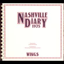 1975 00 00 WINGS FUN CLUB - CLUB SANDWICH - NASHVILLE DIARY 1975 -LINDA McCARTNEY - pic 1