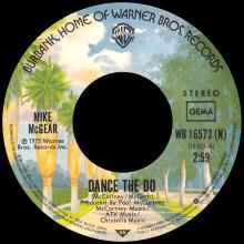 1975 07 00 - MIKE McGEAR - DANCE THE DO ⁄ NORTON - GERMANY - WARNER BROS - WB 16 520 - pic 1