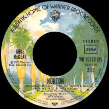 1975 07 00 - MIKE McGEAR - DANCE THE DO ⁄ NORTON - GERMANY - WARNER BROS - WB 16 520 - pic 5