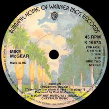 1975 07 00 - MIKE McGEAR - DANCE THE DO ⁄ NORTON - UK - WARNER BROS - K 16573 - pic 1