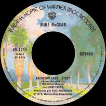 1975 07 00 - MIKE McGEAR - DANCE THE DO ⁄ RAINBOW LADY - SPAIN - WARNER BROS - 45-1255 - pic 5