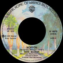 1975 09 25 - MIKE McGEAR - DANCE THE DO ⁄ NORTON - ITALY - WARNER BROS - W 16573 - pic 5
