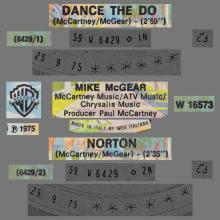 1975 09 25 - MIKE McGEAR - DANCE THE DO ⁄ NORTON - ITALY - WARNER BROS - W 16573 - pic 1