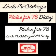 1978 00 00  WINGS FUN CLUB - CLUB SANDWICH - PLATES FOR 78 DIARY - LINDA McCARTNEY - pic 4