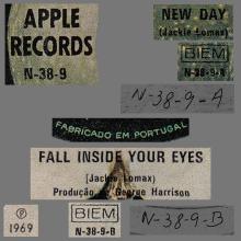 JACKIE LOMAX 1969 06 02 - NEW DAY ⁄ FALL INSIDE YOUR EYES - PORTUGAL - APPLE N-38-9 -1 - pic 1