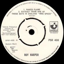 ROY HARPER- ONE OF THOSE DAYS IN ENGLAND - UK - EMI HARVEST - PSR 408 - PROMO  - pic 3