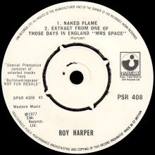 ROY HARPER- ONE OF THOSE DAYS IN ENGLAND - UK - EMI HARVEST - PSR 408 - PROMO  - pic 1