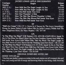 1991 10 21 - JACKIE LOMAX - IS THIS WHAT YOU WANT - JAPAN CD - TOCP-6895 - pic 7