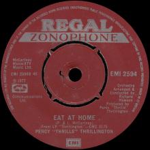 PERCY "THRILLS" THRILLINGTON - UNCLE ALBERT⁄ADMIRAL HALSEY ⁄ EAT AT HOME - UK - EMI 2594 -1977 04 29 - pic 1
