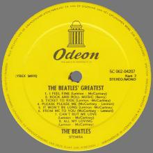 THE BEATLES DISCOGRAPHY HOLLAND 1967 01 06 - 1978 - BEATLES GREATEST - YELLOW ODEON - 5C 062-04207 ⁄ 038 CRY 04 207 - CRYSTAL - pic 5