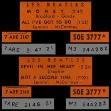 THE BEATLES FRANCE EP - A - 1965 11 19 - SLEEVE 1 RECORD 1 - ODEON SOE 3777 - pic 1
