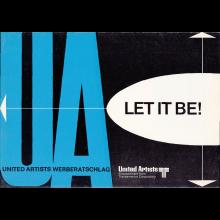 THE BEATLES WERBERATSCHLAG LET IT BE - pic 1