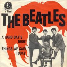 A HARD DAY'S NIGHT ⁄ THINGS WE SAID TODAY - O 28 521 - pic 1