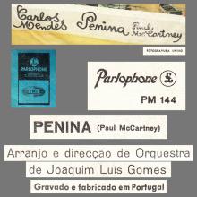 CARLOS MENDES - JOTTA HERRE - PENINA - 1969 07 18 - PORTUGAL - PARLOPHONE - PM 144 - pic 6