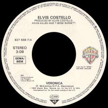 ELVIS COSTELLO - 1989 - VERONICA -GERMANY - 0 75992 75587 0 - 927558 ⁄ A  - pic 3