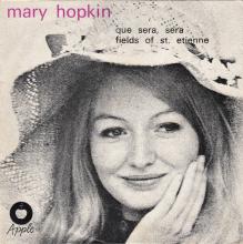 MARY HOPKIN - 1970 07 09 - QUE SERA SERA ⁄ FIELDS OF ST. ETIENNE - POTUGAL - APPLE RECORDS - N-38-20  - pic 1