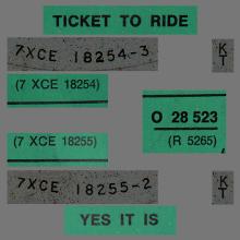 TICKET TO RIDE ⁄ YES IT IS - O 28 523 - pic 1