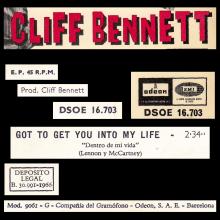 CLIFF BENNETT AND THE REBEL ROUSERS - GOT TO GET YOU INTO MY LIFE - SPAIN - DSOE 16.703 - pic 6