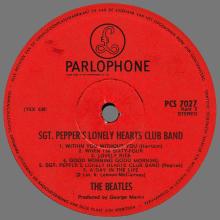 THE BEATLES DISCOGRAPHY HOLLAND 1967 06 01 - 1971 - SGT PEPPERS LONELY HEARTS CLUB BAND - PCS 7027 - RED PARLOPHONE LABEL - pic 5